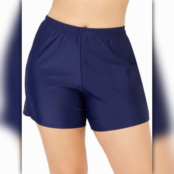 Island Escape Plus Size Swim Shorts 